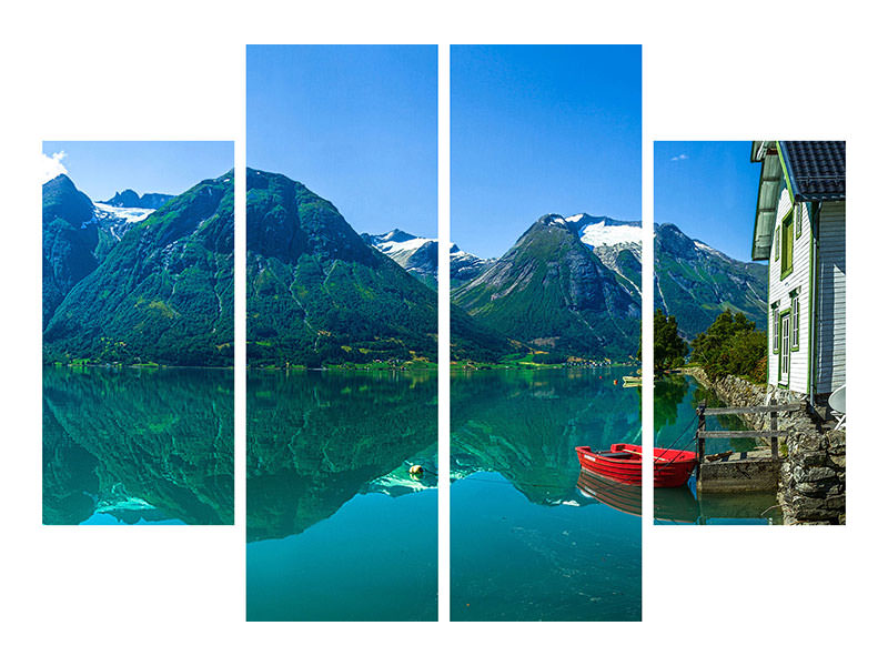 4-piece-canvas-print-the-glacier-lake