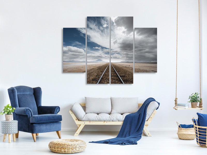 4-piece-canvas-print-the-long-road