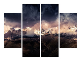4-piece-canvas-print-tibet-snow-mountain