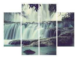 4-piece-canvas-print-waterfall-mexico