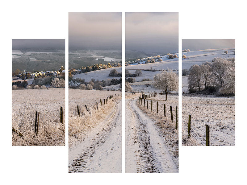 4-piece-canvas-print-winter-wonderland