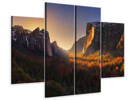 4-piece-canvas-print-yosemite-firefall