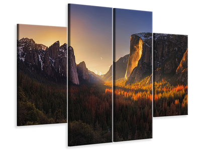 4-piece-canvas-print-yosemite-firefall