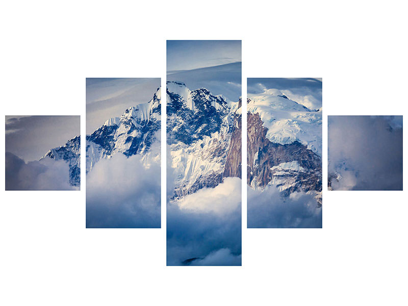 5-piece-canvas-print-annapurna-range