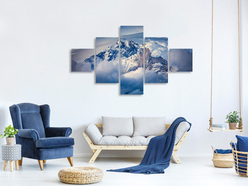 5-piece-canvas-print-annapurna-range