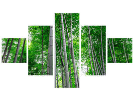 5-piece-canvas-print-bamboo-forest