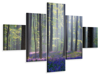 5-piece-canvas-print-bluebells