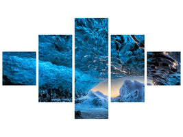 5-piece-canvas-print-crystal-cave
