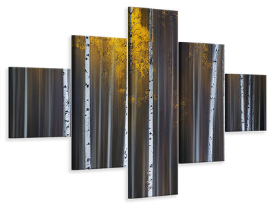 5-piece-canvas-print-curtain-of-fall