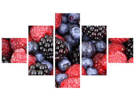 5-piece-canvas-print-fruity-berries