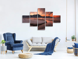 5-piece-canvas-print-golden-sunset