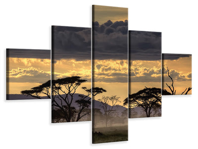 5-piece-canvas-print-good-evening-tanazania