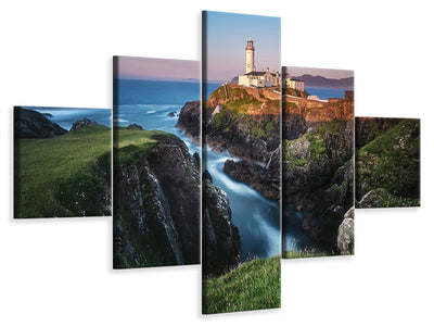 5-piece-canvas-print-ireland-fanad-head-lighthouse