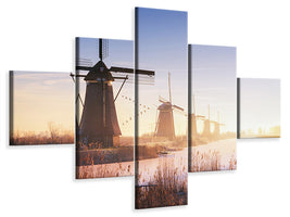 5-piece-canvas-print-kinderdijk-iv