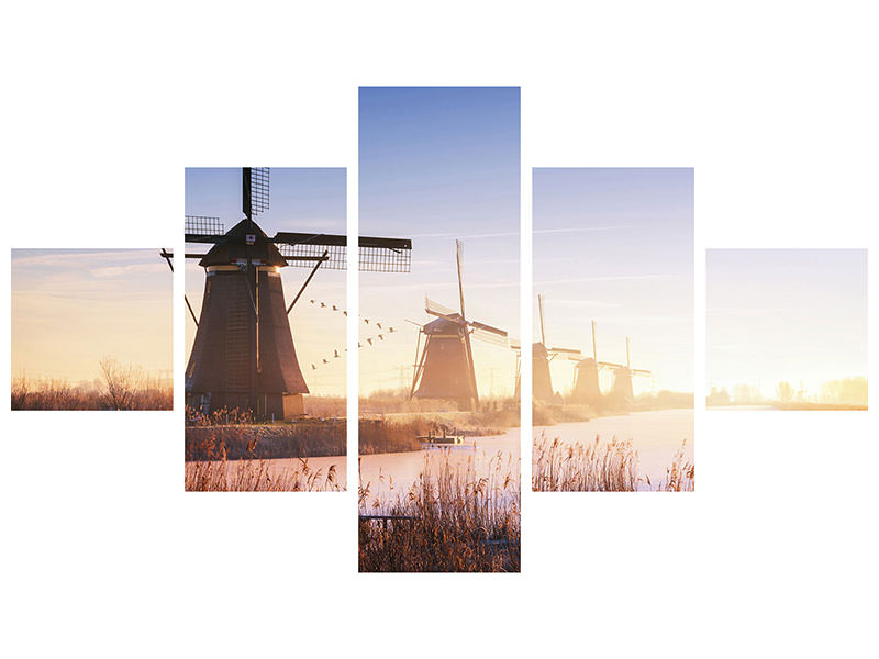 5-piece-canvas-print-kinderdijk-iv