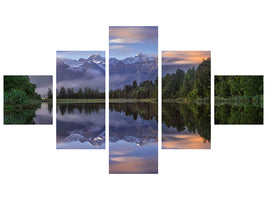 5-piece-canvas-print-lake-matheson