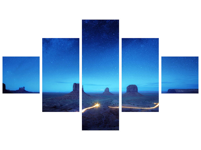 5-piece-canvas-print-magic-monument-valley