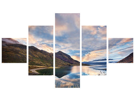 5-piece-canvas-print-morning-delight-at-lake-hawea