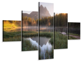 5-piece-canvas-print-morning-silence-ii
