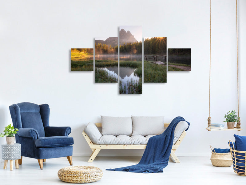 5-piece-canvas-print-morning-silence-ii