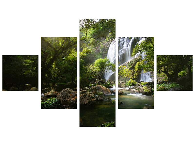 5-piece-canvas-print-mountain-stream
