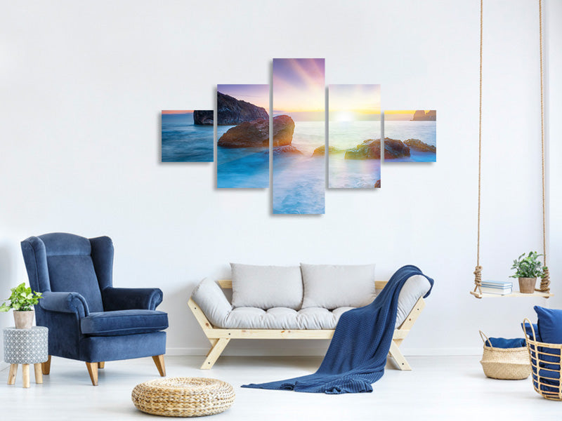 5-piece-canvas-print-photo-wallaper-mystic-sea