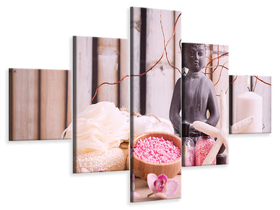 5-piece-canvas-print-spa-buddha