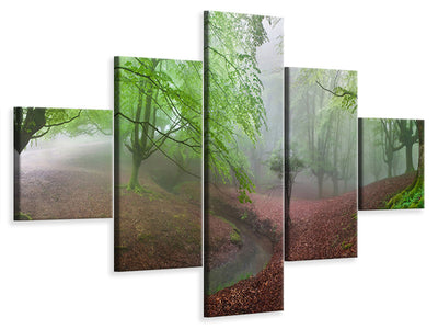 5-piece-canvas-print-the-forest-maravillador-iii