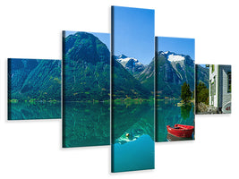 5-piece-canvas-print-the-glacier-lake
