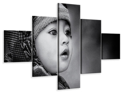 5-piece-canvas-print-the-kid-from-sarangkot