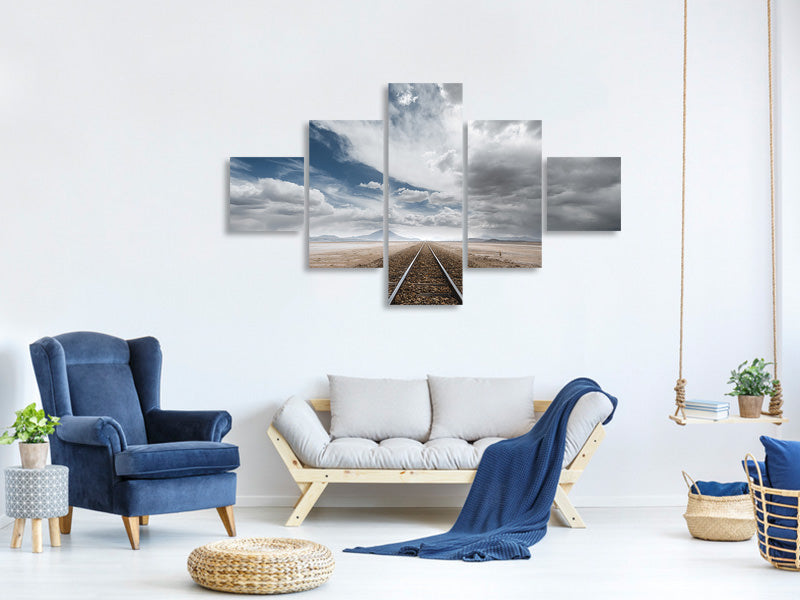 5-piece-canvas-print-the-long-road