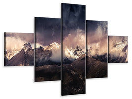 5-piece-canvas-print-tibet-snow-mountain