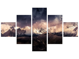 5-piece-canvas-print-tibet-snow-mountain