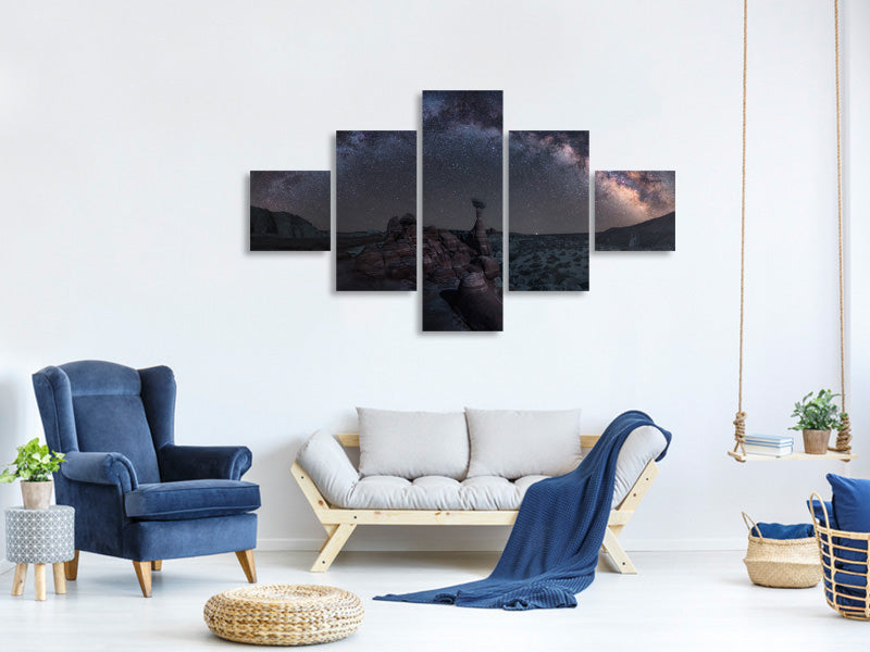 5-piece-canvas-print-toadstool-night