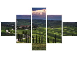 5-piece-canvas-print-tuscany-crete-senesi