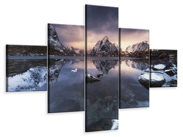 5-piece-canvas-print-winter-light