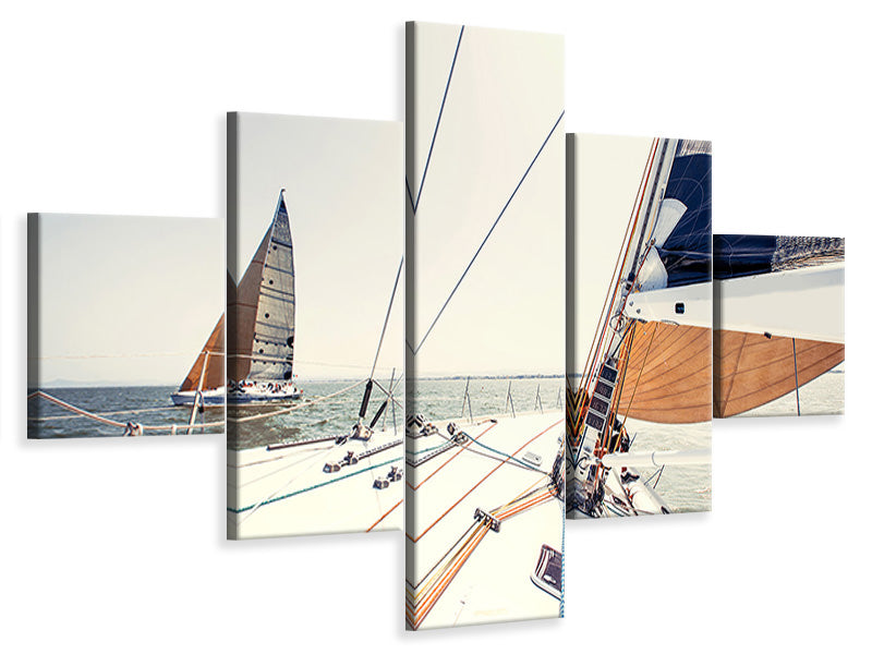 5-piece-canvas-print-yacht