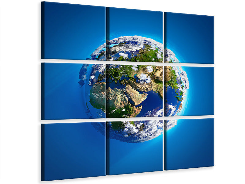 9-piece-canvas-print-planet-earth