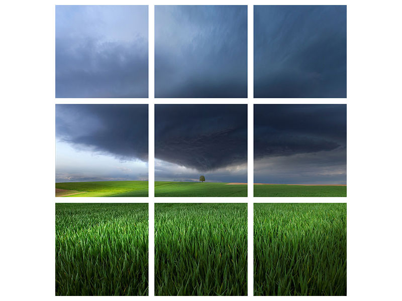9-piece-canvas-print-thunderstorm-cell-over-the-alb-plateau