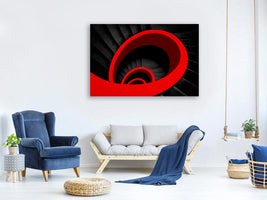 canvas-print-a-red-spiral-x