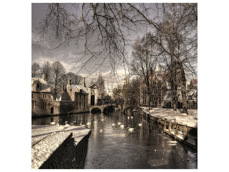 canvas-print-bruges-in-christmas-dress