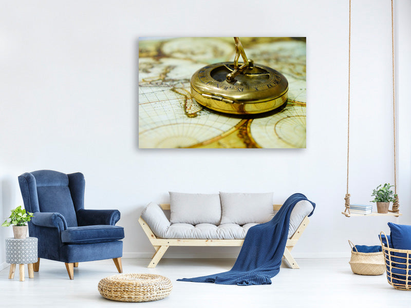 canvas-print-golden-compass