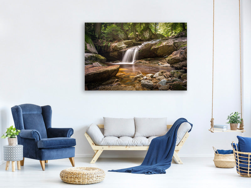 canvas-print-little-waterfall