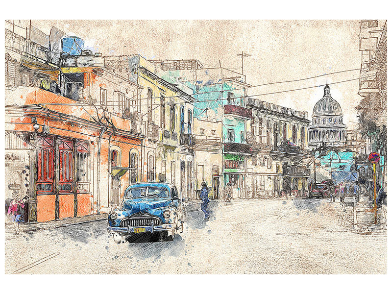 canvas-print-painting-vintage-cuba