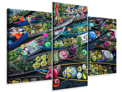 modern-3-piece-canvas-print-banjarmasin-floating-market