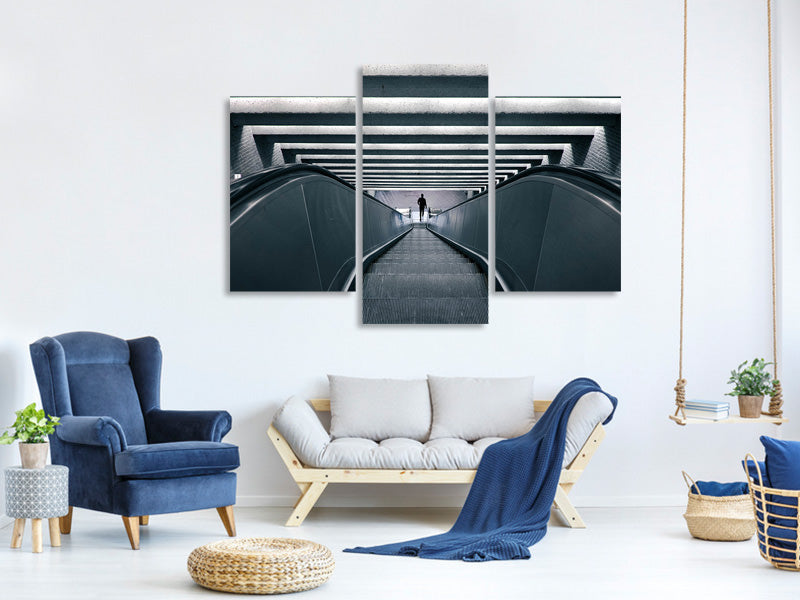 modern-3-piece-canvas-print-escalator-downhill