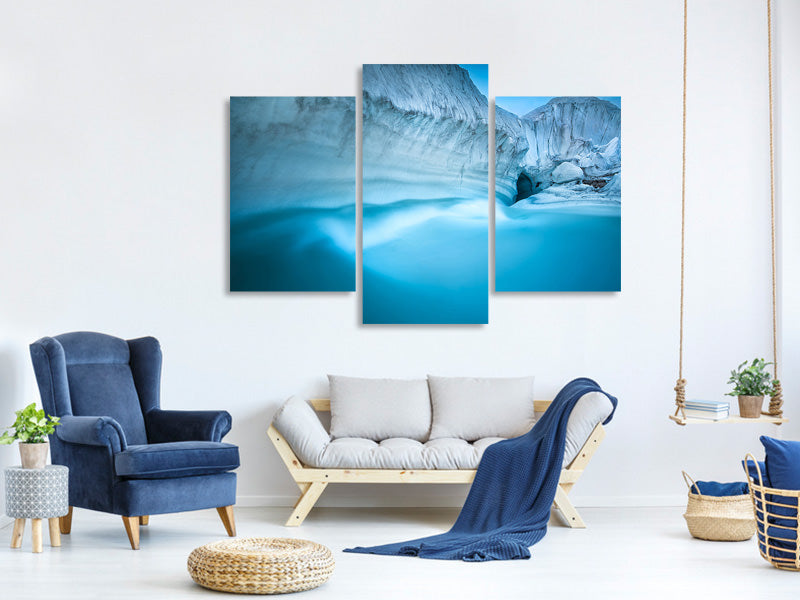 modern-3-piece-canvas-print-glacier-river-cave