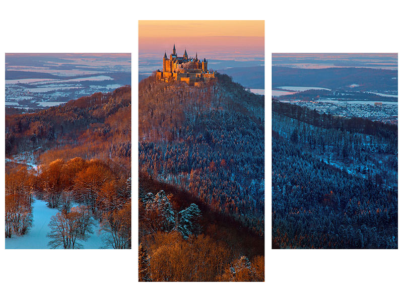 modern-3-piece-canvas-print-hohenzollern-in-winter-mood