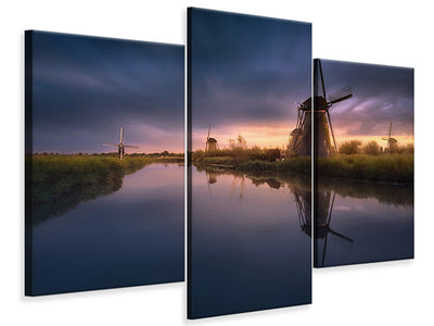 modern-3-piece-canvas-print-kinderdijk-windmills