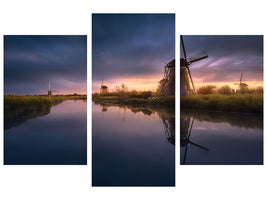 modern-3-piece-canvas-print-kinderdijk-windmills
